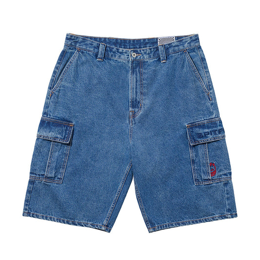 Classic 87' Denim Cargo Short (Light Stone Wash) (S)