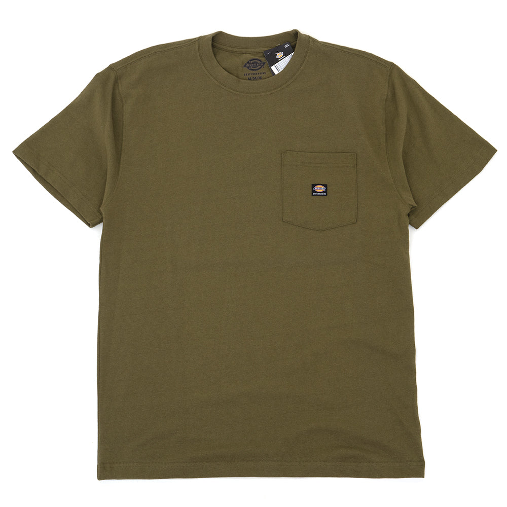 Dickies Skateboarding Heavyweight Pocket T-Shirt (Olive Green)