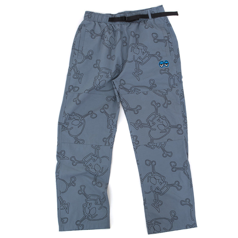 Style Eyes Ripstop DBL Knee Pant (Grey w/ Black Prints)
