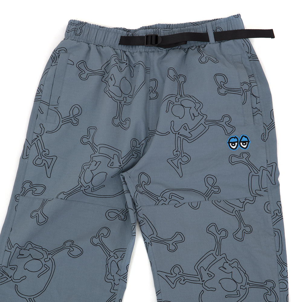Style Eyes Ripstop DBL Knee Pant (Grey w/ Black Prints)