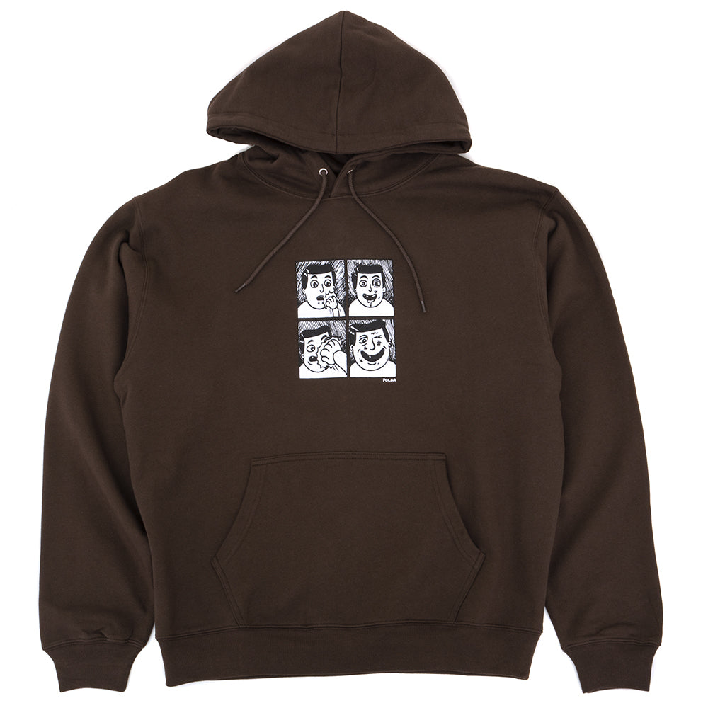 Dave Punch Hooded Sweatshirt (Brown)