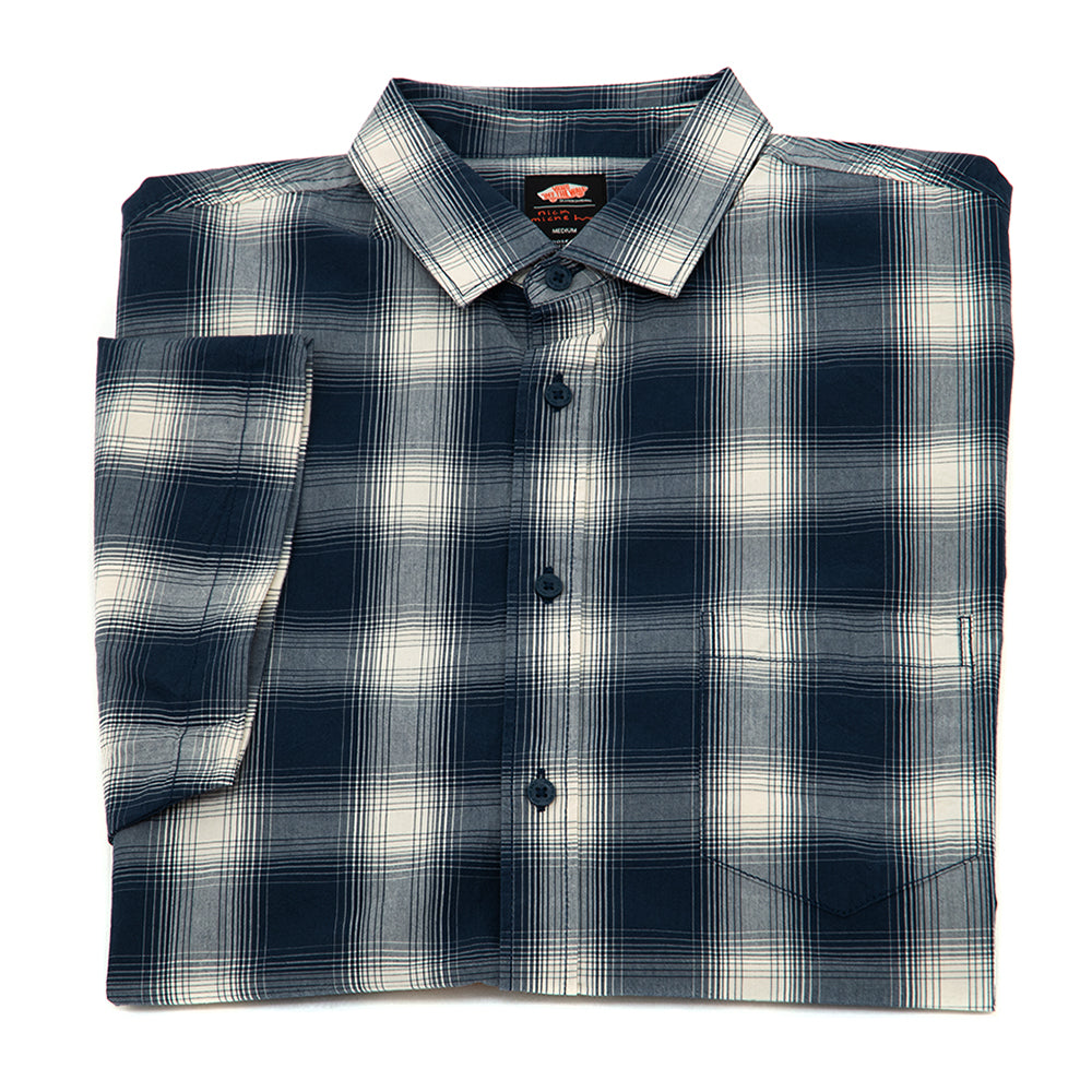 Nick Michel S/S Buttondown Woven Shirt (Dress Blues) VBU