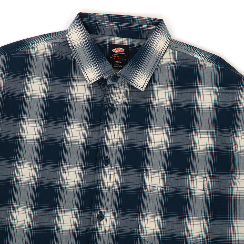 Nick Michel S/S Buttondown Woven Shirt (Dress Blues) VBU