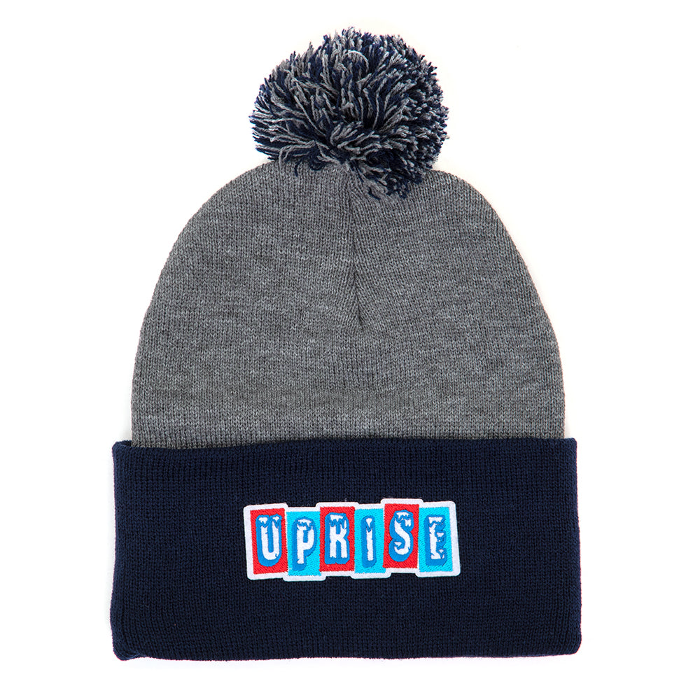 🧊 Iced Beanie 🧊 (Heather Grey / Navy)