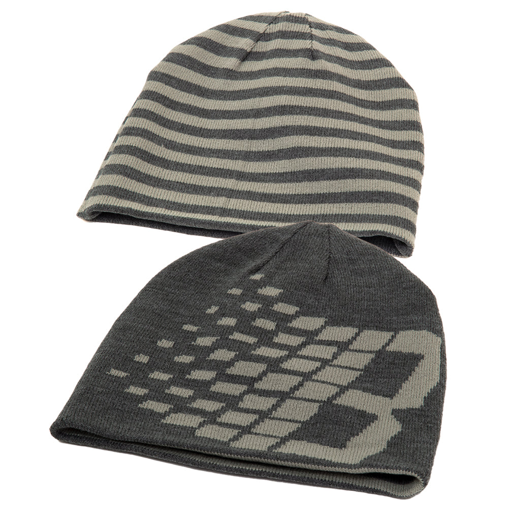 Emo Stripe B Skully Beanie (Grey)