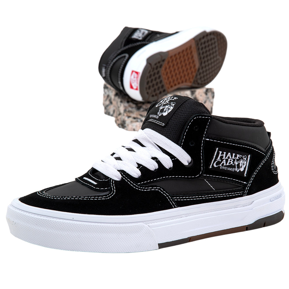 Skate Half Cab Wafflecup (Black / White) VBU