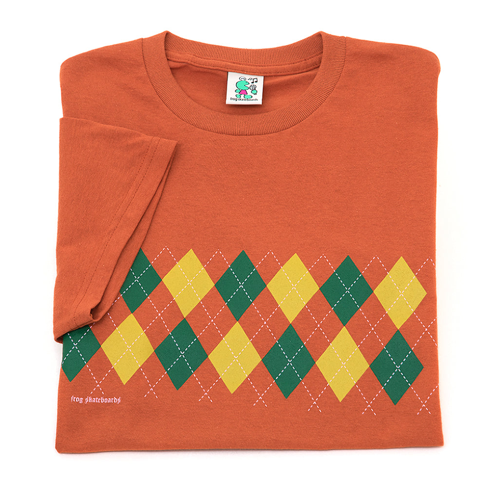 Total Argyle T-Shirt (Dark Orange)
