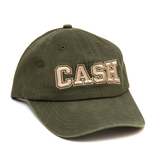 Campus 6-Panel Strapback Hat (Washed Olive)