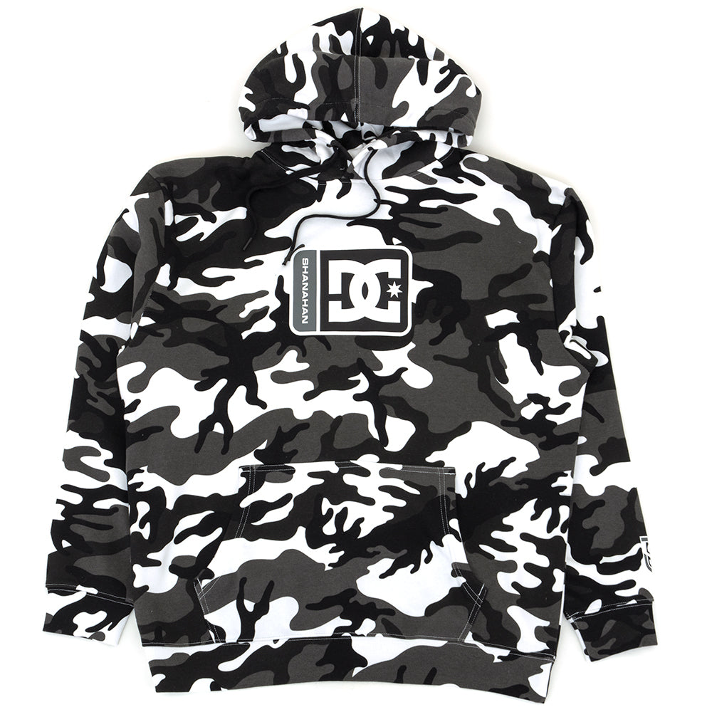 Shanahan Pullover Hooded Sweatshirt (White / Black)