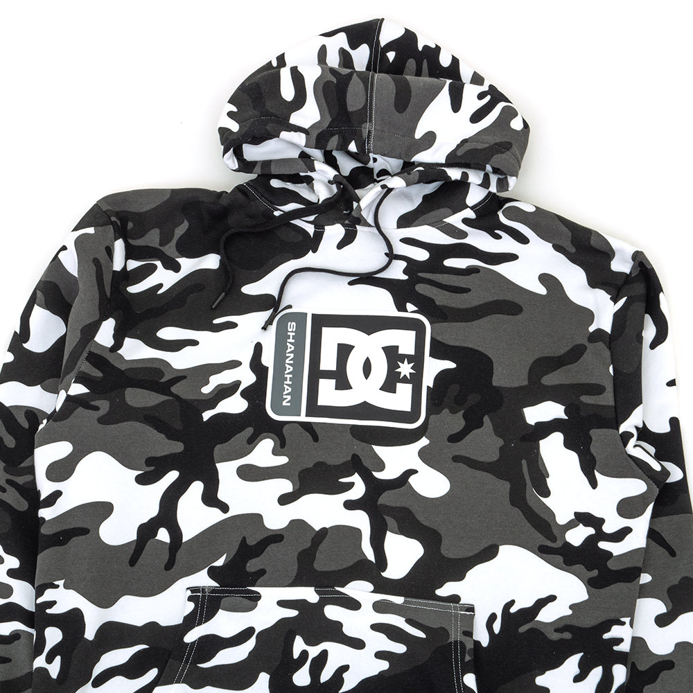 Shanahan Pullover Hooded Sweatshirt (White / Black)