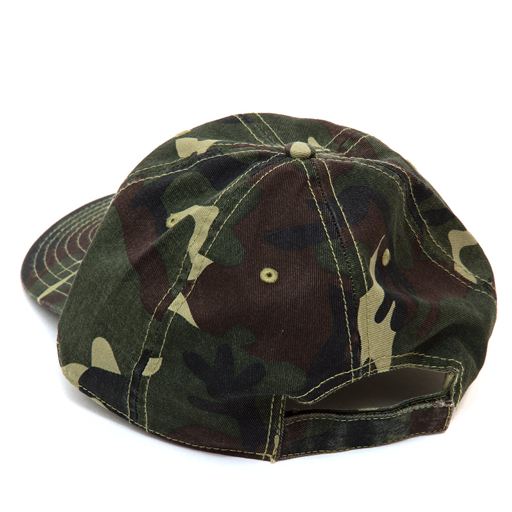 Seduction of The World 6-Panel Strapback Hat (Washed Camo)