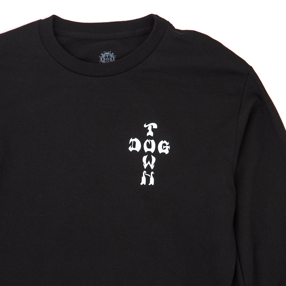 Cross Logo Longsleeve T-Shirt (Black)