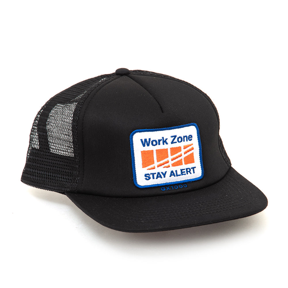 Work Zone 5 Panel Polo Snapback Hat (Black)