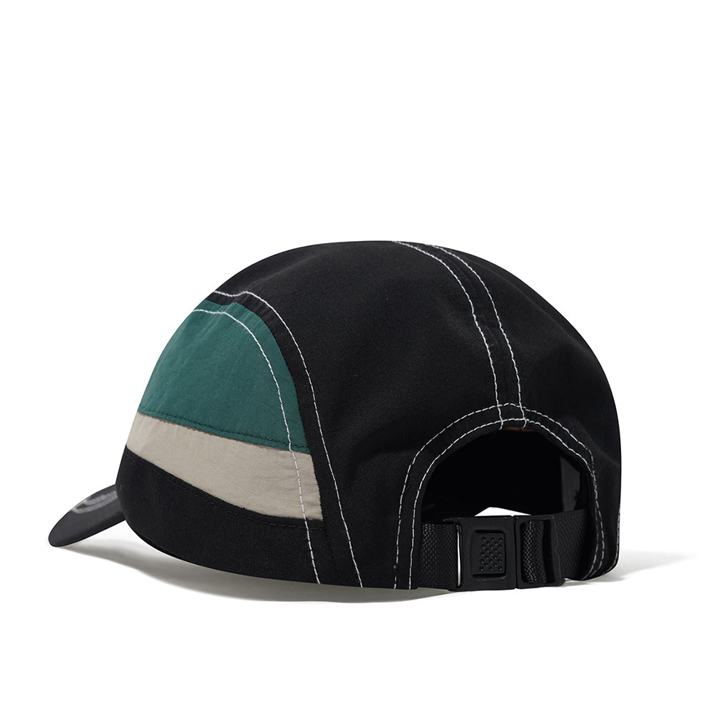 Swift 4-Panel Strapback Hat (Black)