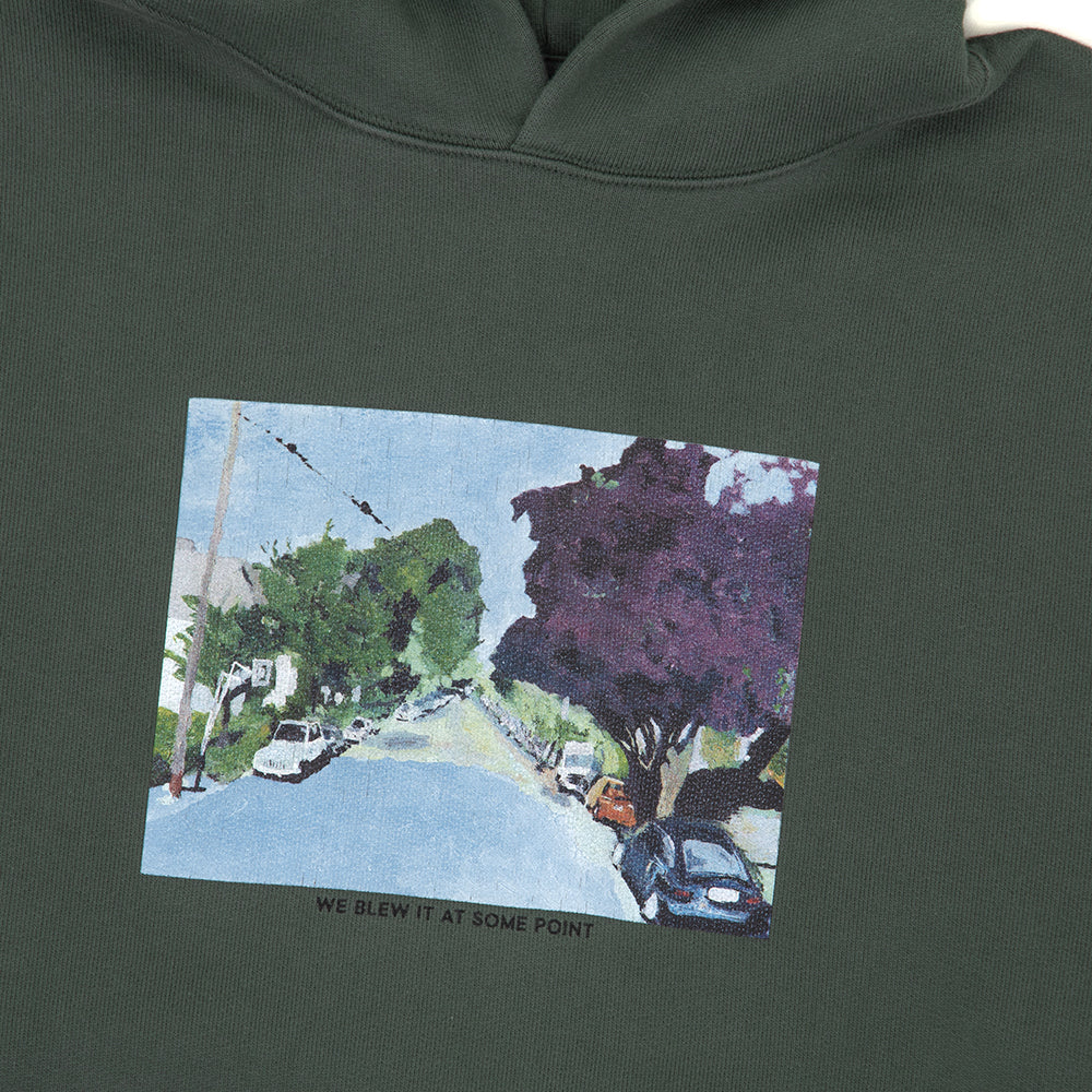 We Blew It At Some Point ED Hooded Sweatshirt (Grey Green)