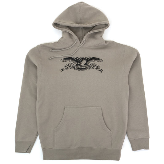 Basic Eagle Hooded Sweatshirt (Cement / Black) (S)