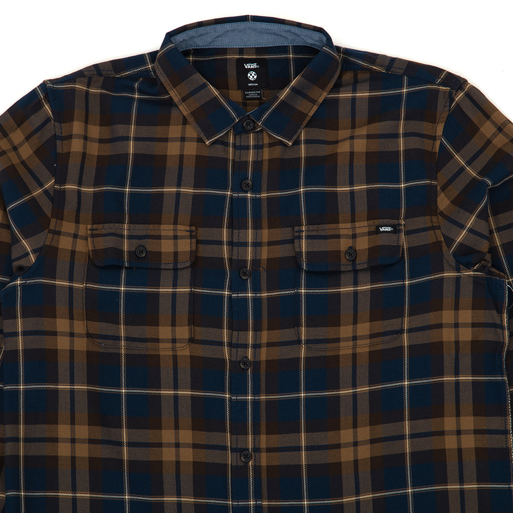 Sycamore L/S Flannel Shirt (Dress Blues / Kangaroo) VBU