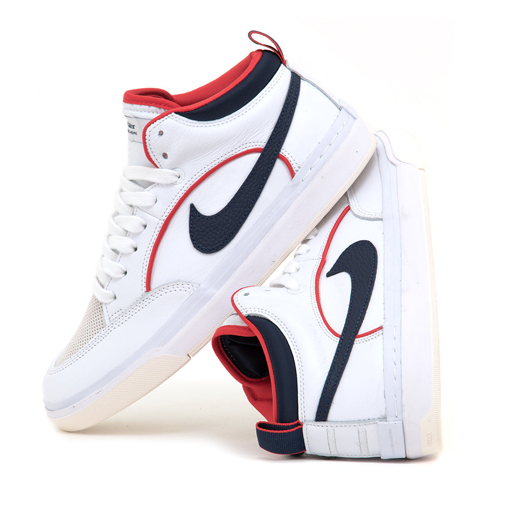 React Leo Premium (White / Midnight Navy)(S)