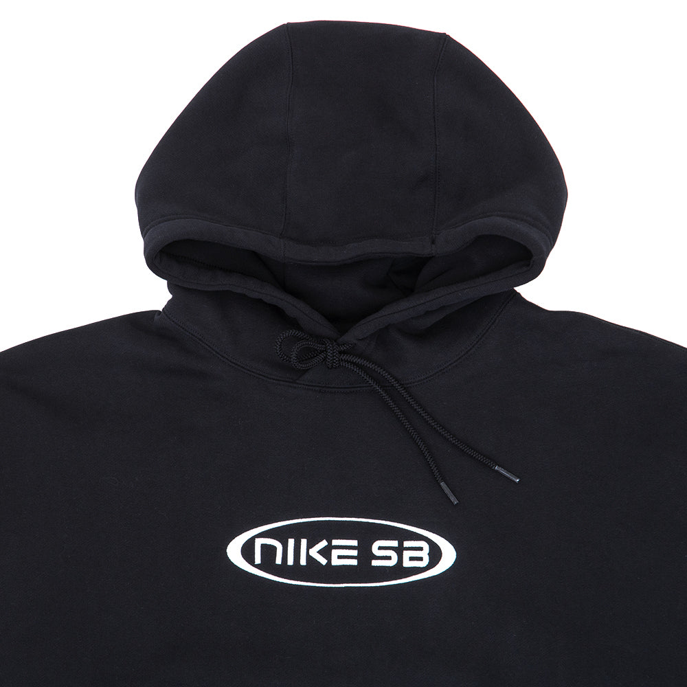 Fleece Pullover Skate Hooded Sweatshirt (Black)