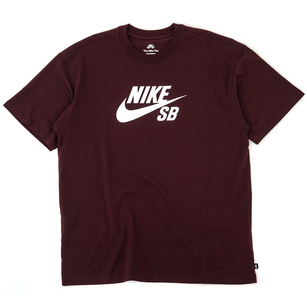 Logo Skate T-Shirt (Burgundy Crush / White)