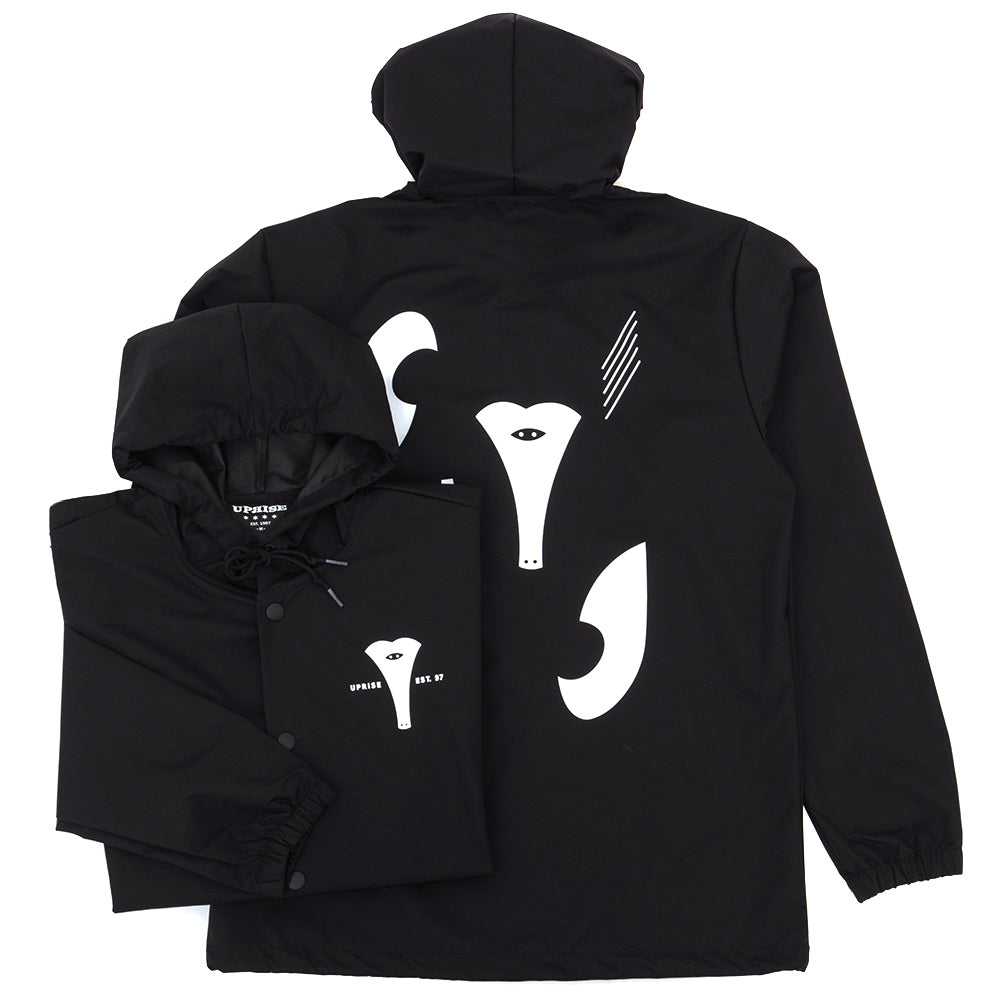 Picasso Pieces Hooded Windbreaker (Black)