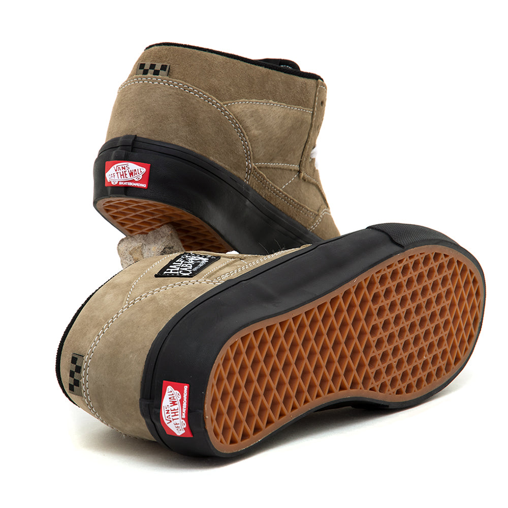 Skate Half Cab Pig Suede (Olive / Black) VBU