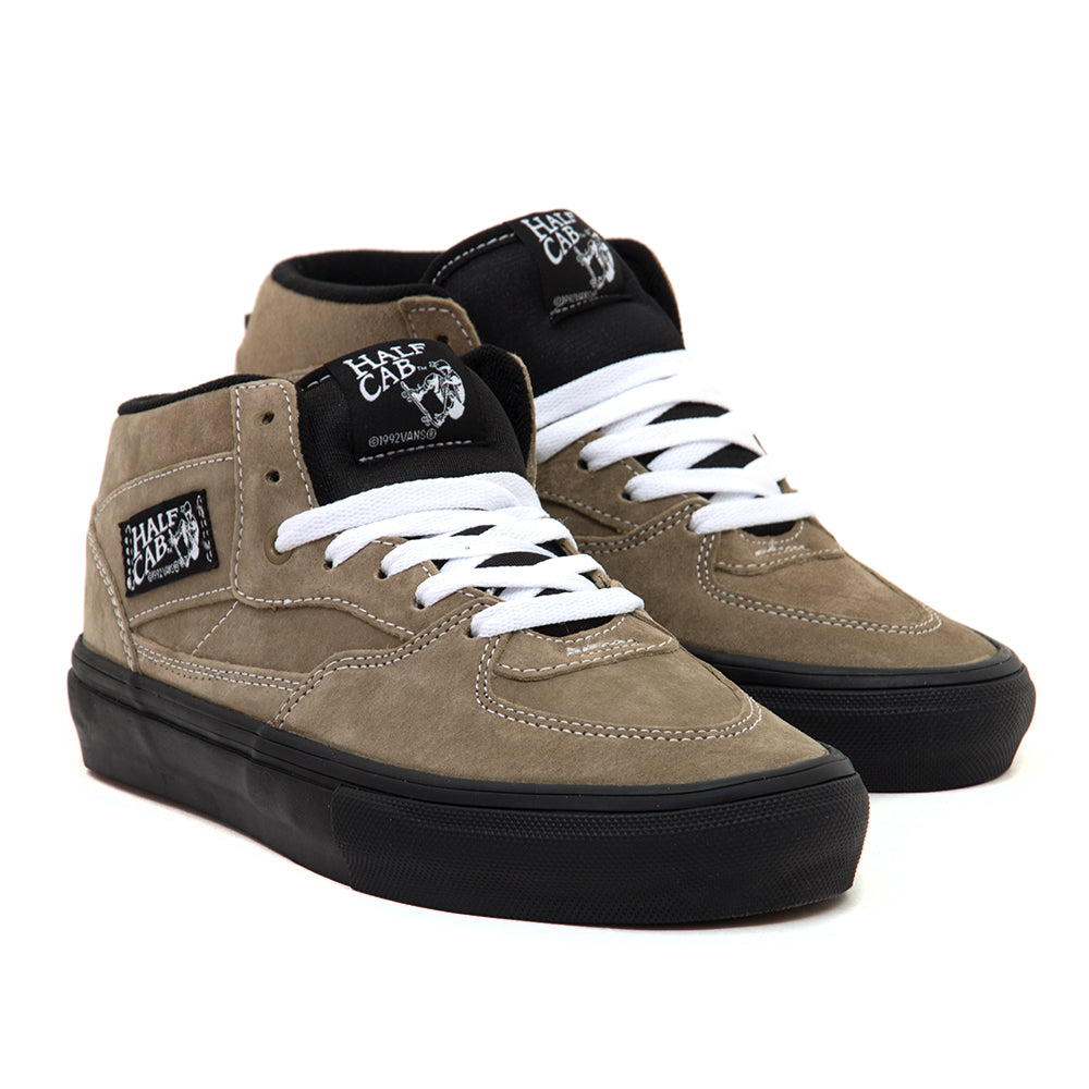 Skate Half Cab Pig Suede (Olive / Black) VBU