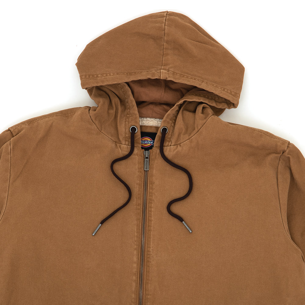 Hooded Bomber Jacket (Stonewashed Brown Duck)