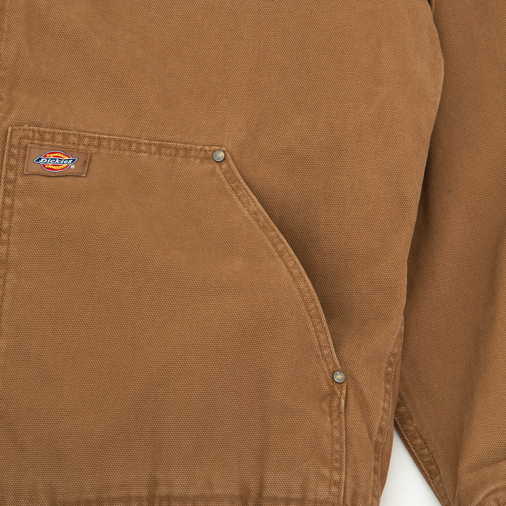 Hooded Bomber Jacket (Stonewashed Brown Duck)