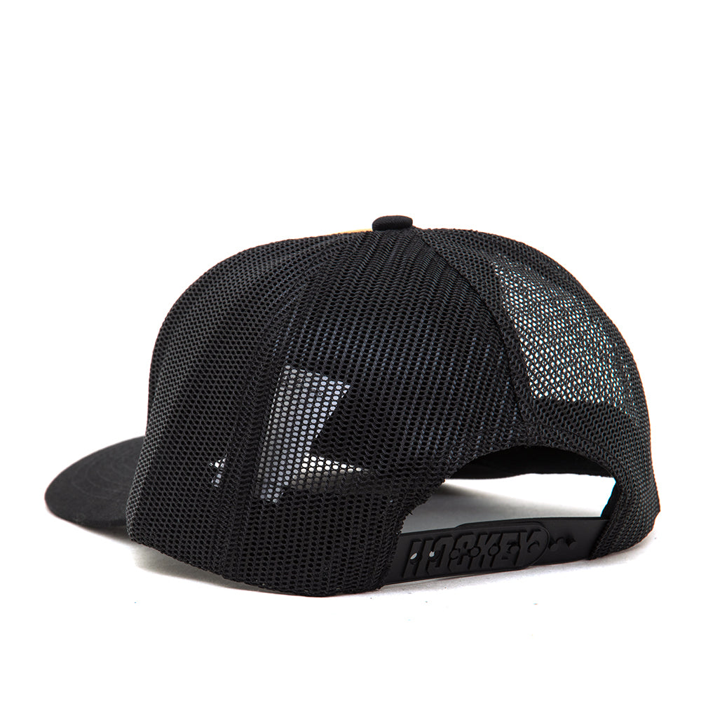 Truck Stop #2 Snapback Hat (Black / Cream)