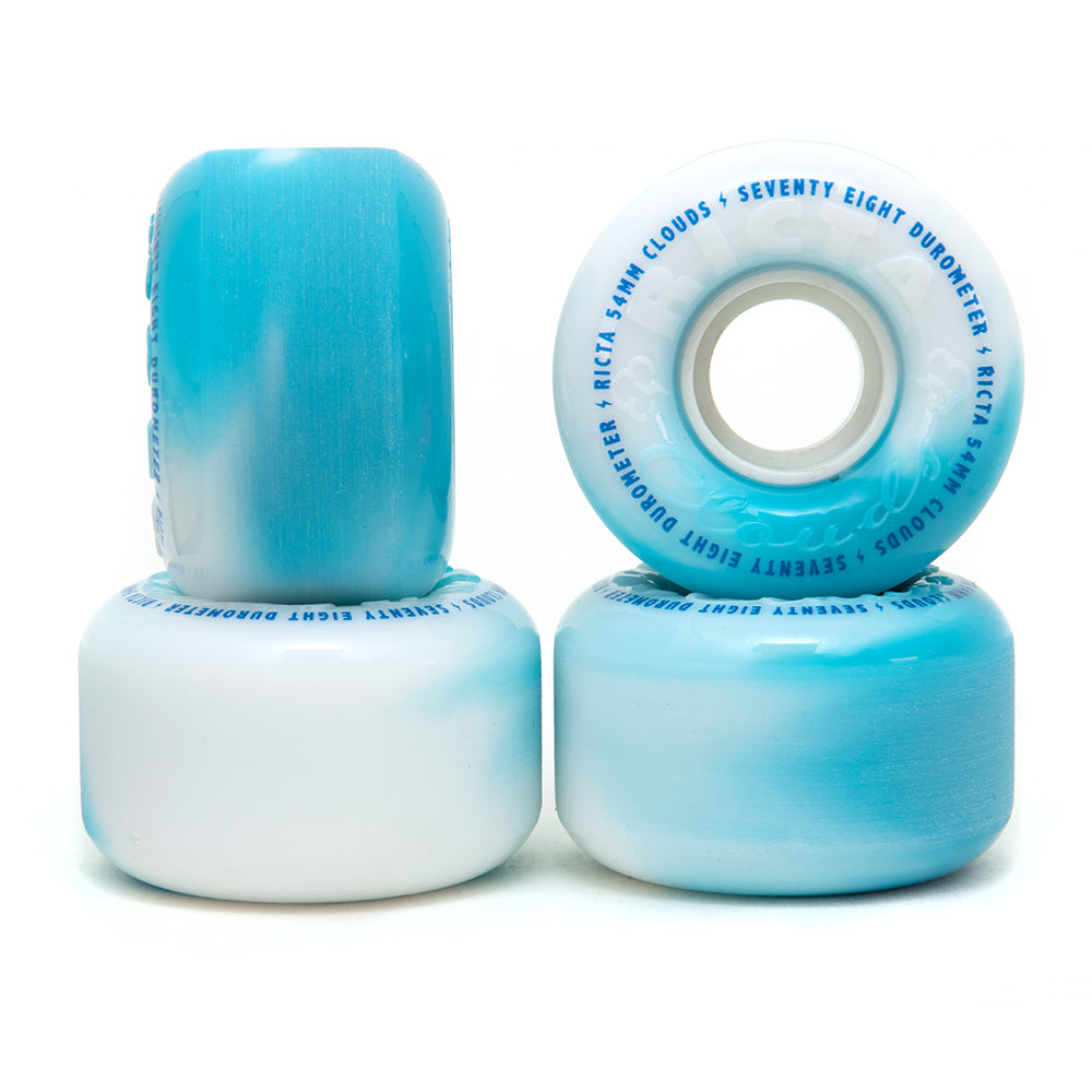 54mm Clouds Blue Swirl (78a Duro)