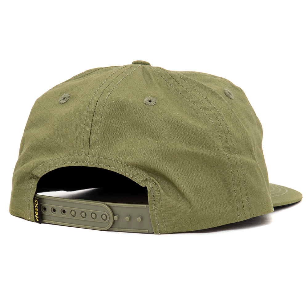 Adj. Eyes Snapback Hat (Ripstop / Olive)
