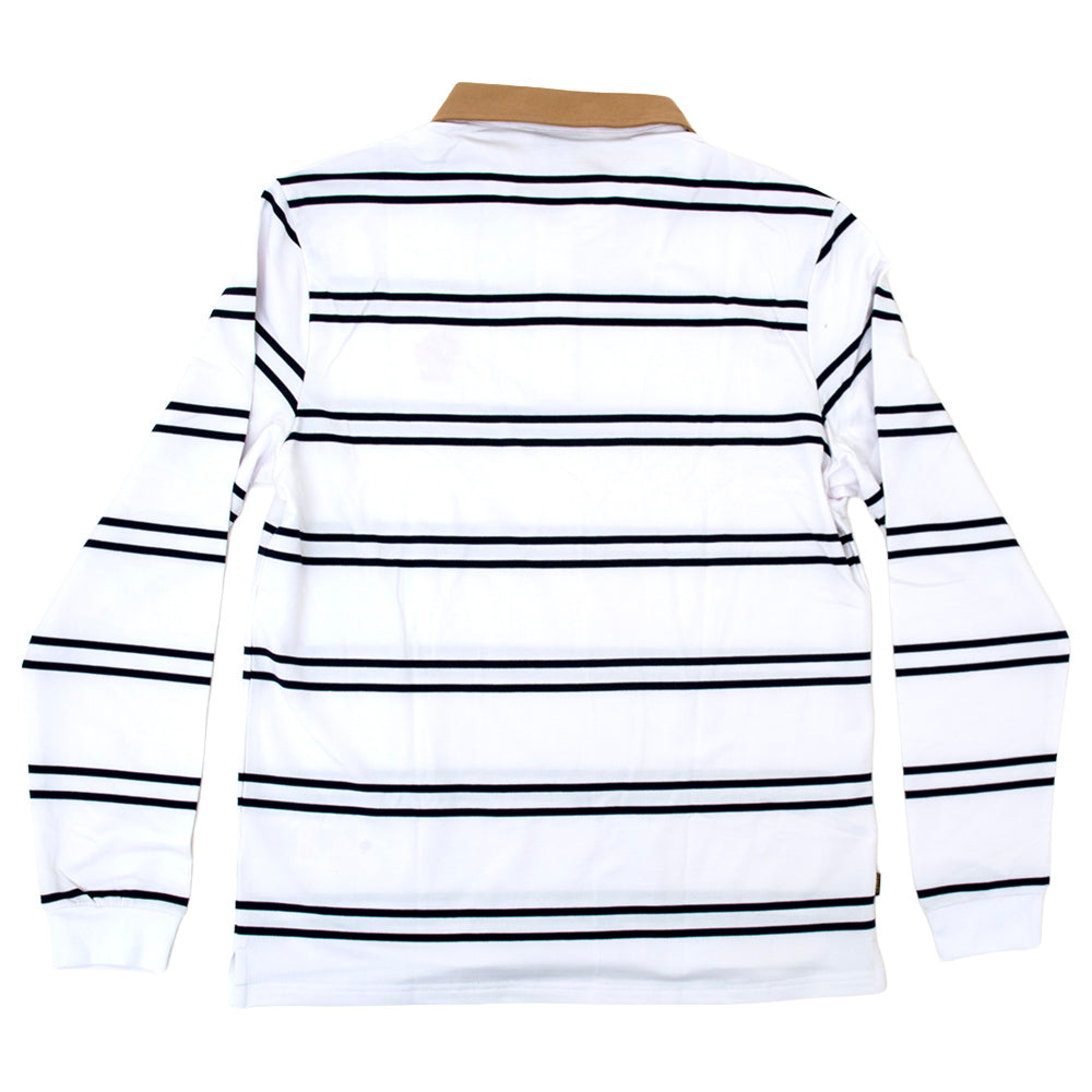 Sun Heart Rugby L/S Shirt (White / Navy)