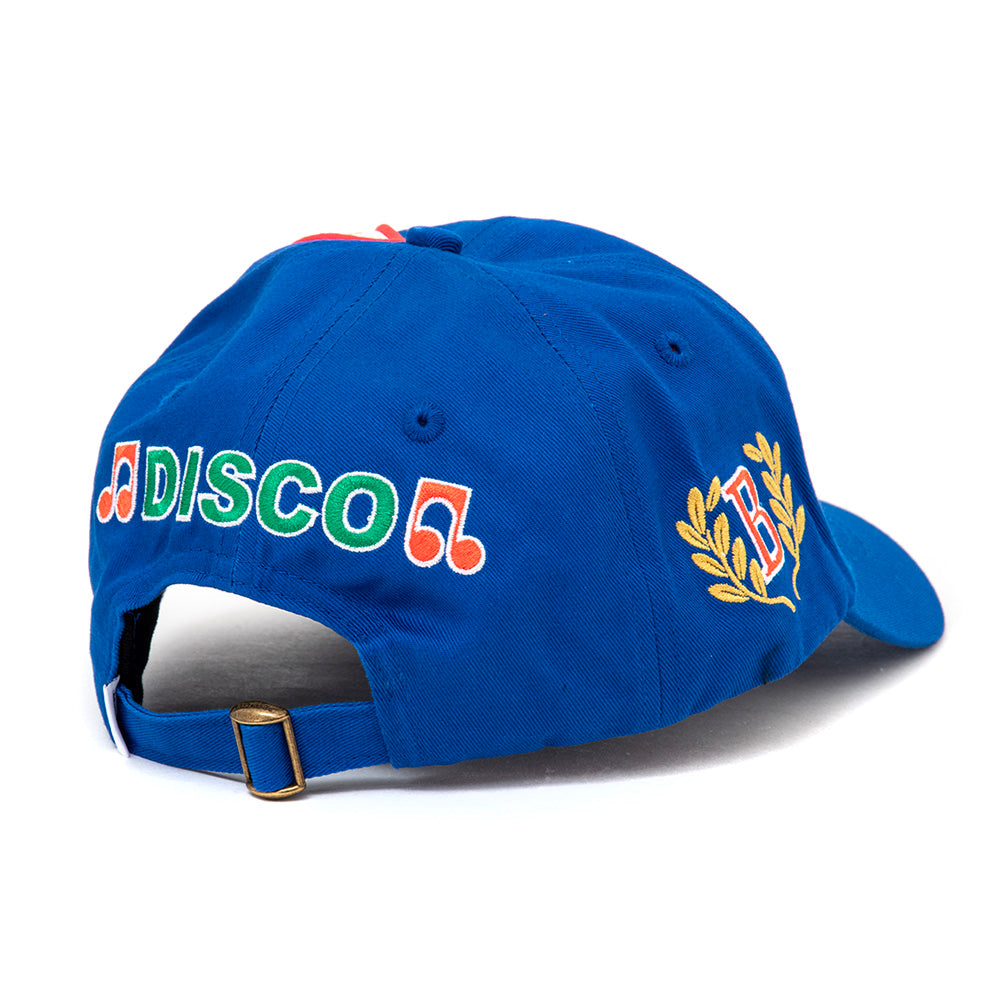 Italo 6 Panel Strapback Hat (Blue)