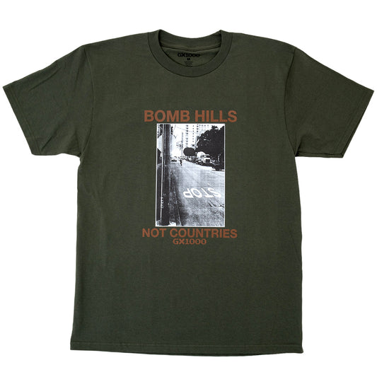 Bomb Hills Not Countries S/S T-Shirt (Desert Green)