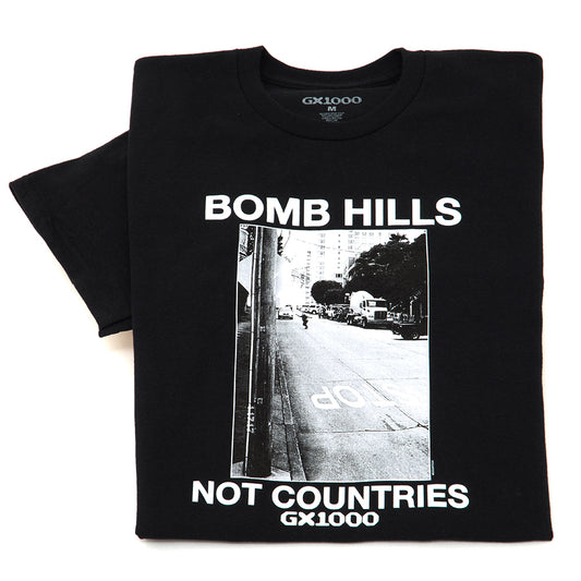 Bomb Hills Not Countries Tee S/S T-Shirt (Black / White)