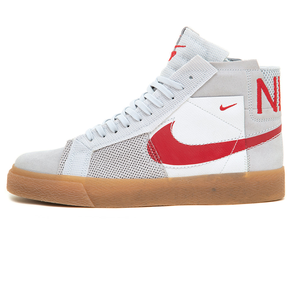 Zoom Blazer Mid PRM (Summit White / University Red) (S)