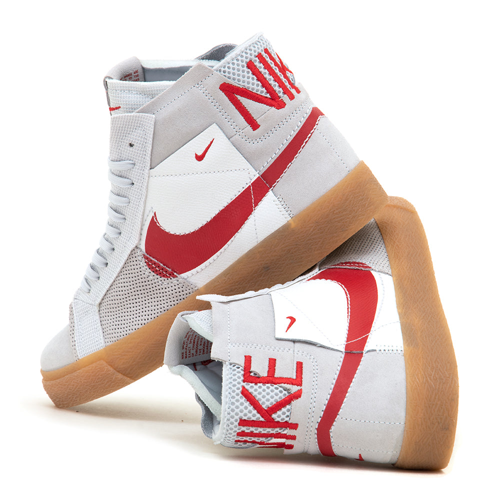 Zoom Blazer Mid PRM (Summit White / University Red) (S)