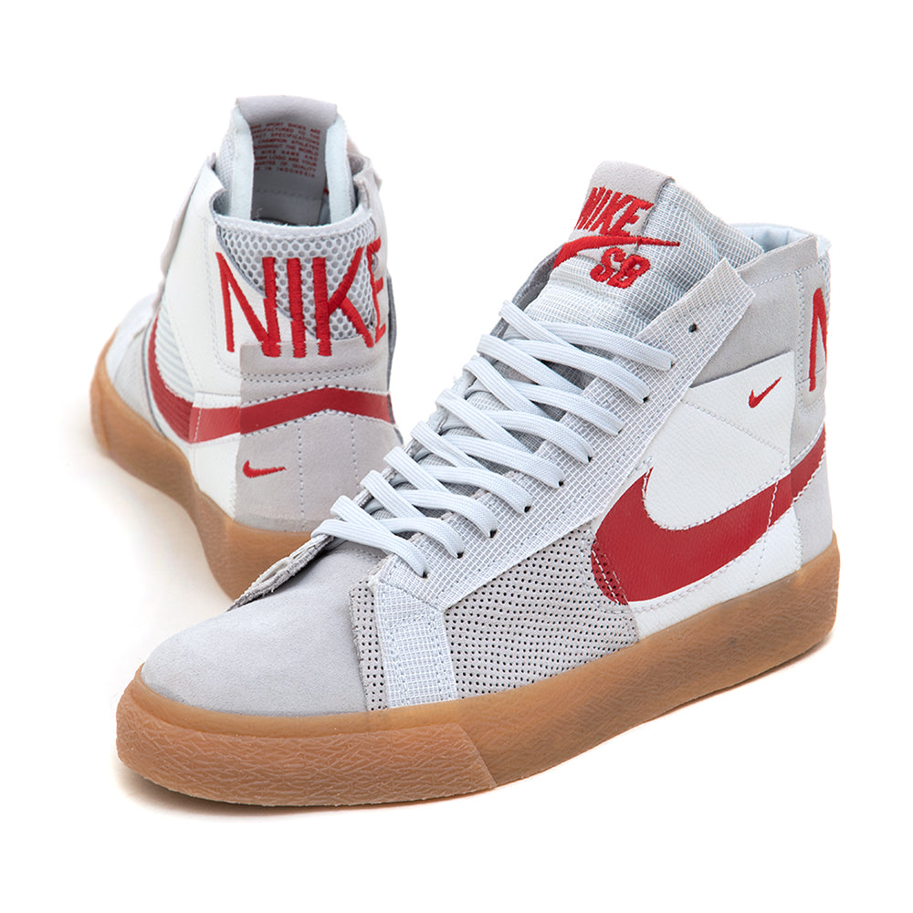 Zoom Blazer Mid PRM (Summit White / University Red) (S)