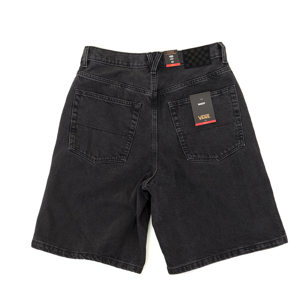 Check-5 Baggy Denim Shorts (Washed Black) VBU