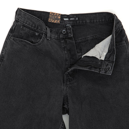 Check-5 Baggy Denim Shorts (Washed Black) VBU