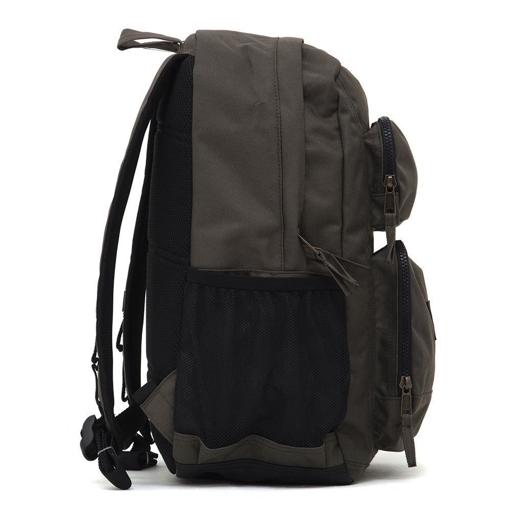 Double Pocket Backpack (Moss Green)