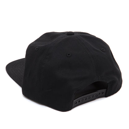 Brick 5-Panel Snapback Hat (Black)