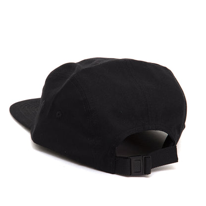 Gonz 5-Panel Camp Strapback Hat (Black / Red)