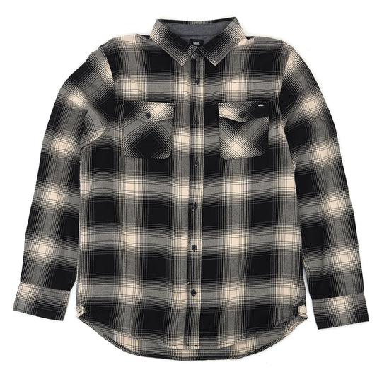 Monterey III Flannel Buttondown Shirt (Black / Oatmeal) VBU
