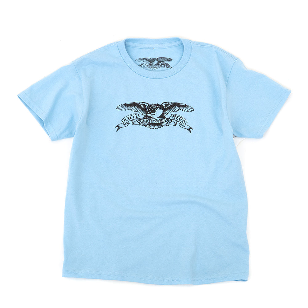 Youth Basic Eagle S/S T-Shirt (Lt. Blue / Black)