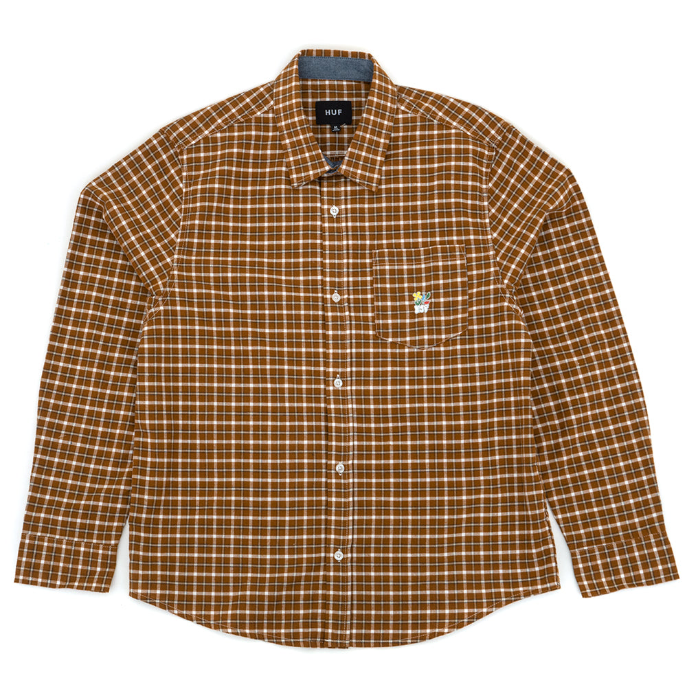 Echo Oxford Plaid Shirt (Russet) (S)