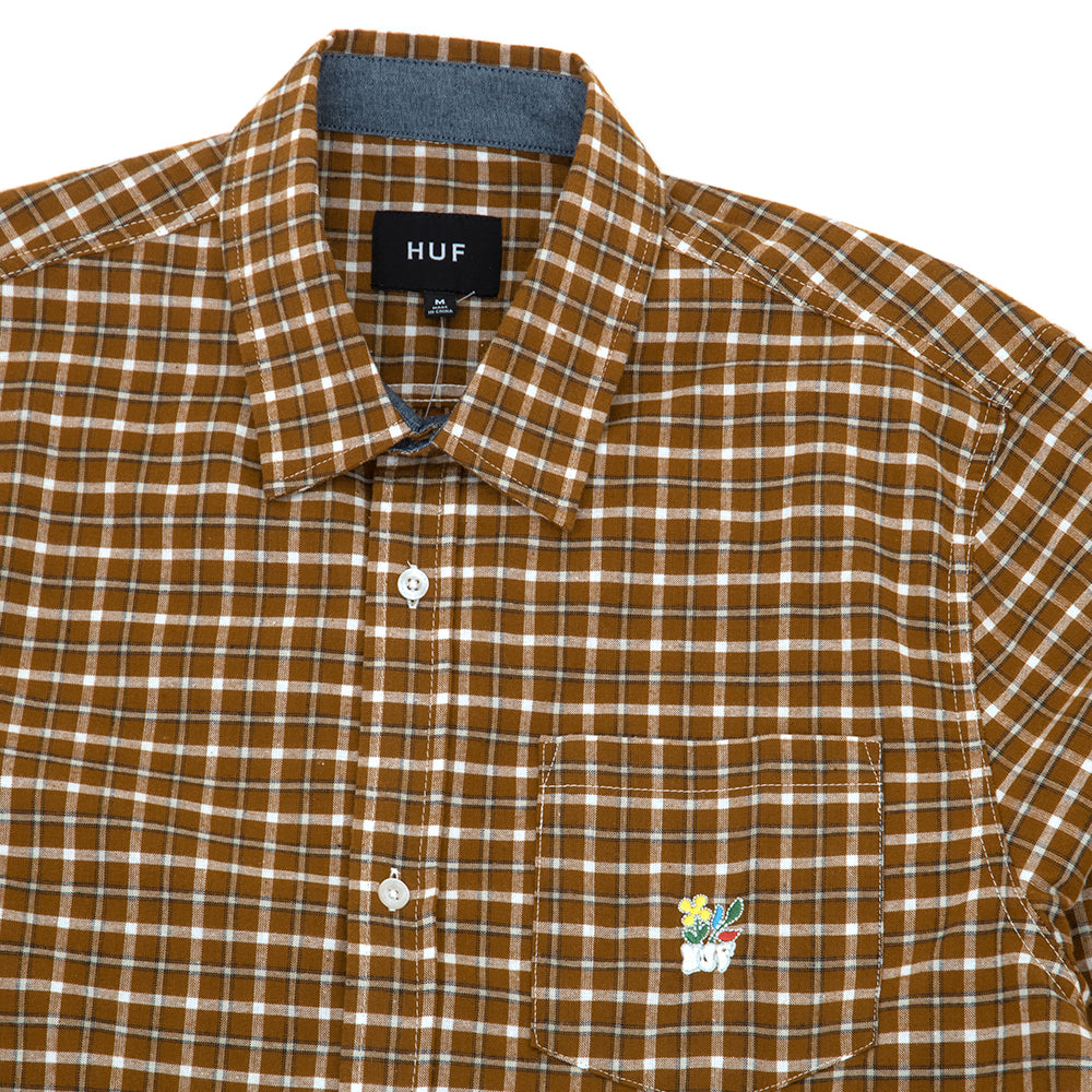 Echo Oxford Plaid Shirt (Russet) (S)