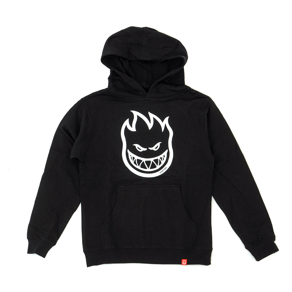 Youth Bighead Hooded Sweatshirt (Black / White)