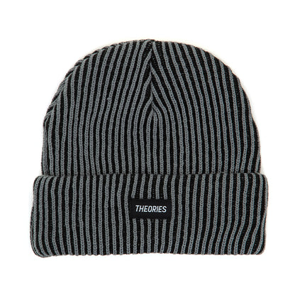 2 Tone Knit Beanie (Grey / Black)